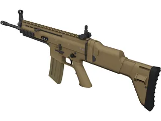 FN SCAR Mark16 N091210 Gun 3D Model