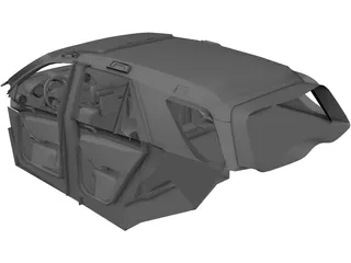 Interior Mercedes-Benz ML63 (2010) 3D Model