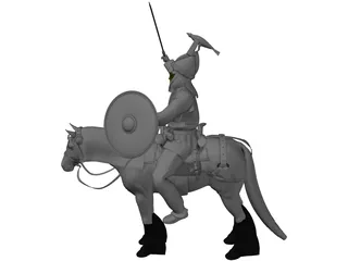 Celtic Noble Cavalry 3D Model