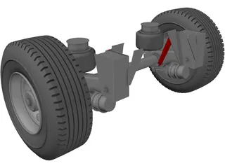 Hendrickson Suspension 3D Model