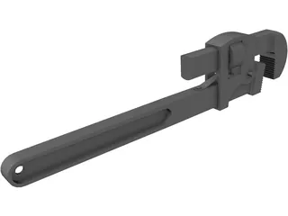 Pipe Wrench 3D Model