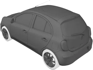 Nissan Micra (2010) 3D Model