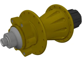 MTB Rear Freehub 3D Model