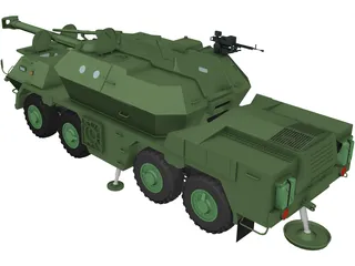 ShKH vz.2000 Dana 155mm 3D Model