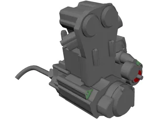 Yamaha wr450 Engine 3D Model