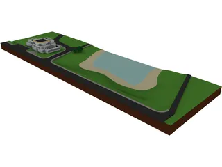 Recreational Complex 3D Model