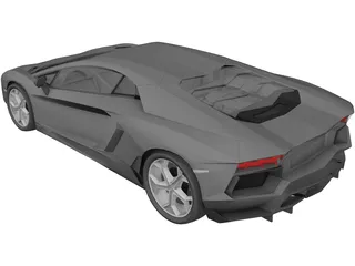 Lamborghini Aventador LP700-4 (2012) 3D Model