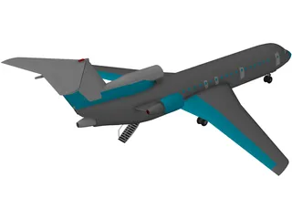 Yakovlev Yak-42D 3D Model