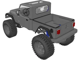 Jeep Brute Pickup (2011) 3D Model