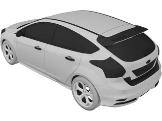 Ford Focus ST (2012) 3D Model