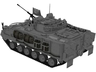 Warrior MCV UN 3D Model