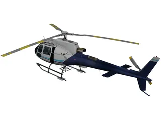 Eurocopter AS-350 3D Model