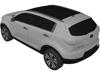 Kia Sportage (2010) 3D Model