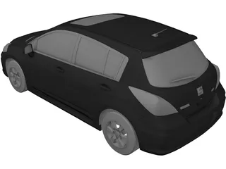 Nissan Tiida (2010) 3D Model