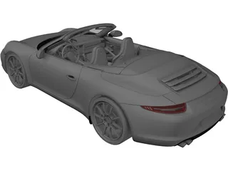 Porsche 911 (991) Carrera S Cabriolet (2012) 3D Model