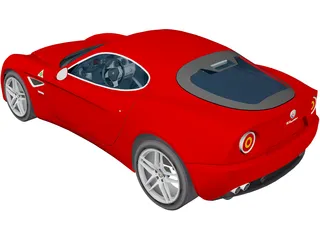 Alfa Romeo 8C Competizione 3D Model