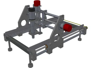 CNC Router Machine 3D Model