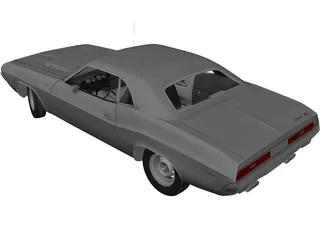 Dodge Challenger RT (1970) 3D Model