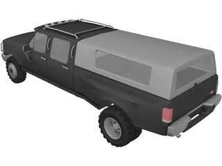 Ford F350 Crew Cab 3D Model