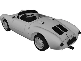 Porsche Spyder 550 (1956) 3D Model