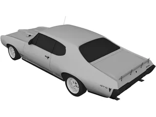 Pontiac GTO (1968) 3D Model