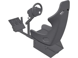 Gamer Race Seat 3D Model