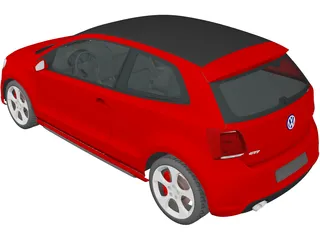 Volkswagen Polo GTi (2011) 3D Model