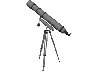 Potable Telescope T430 3D Model