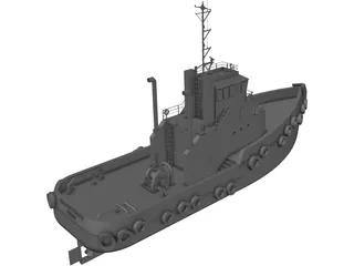 Sydney Tug Boat 3D Model