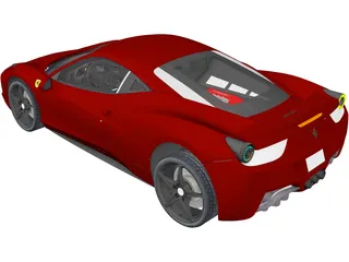 Ferrari 458 Italia 3D Model