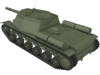 Howitzer ISU152 3D Model