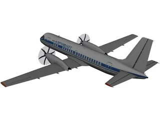 Ilyushin IL-114 3D Model