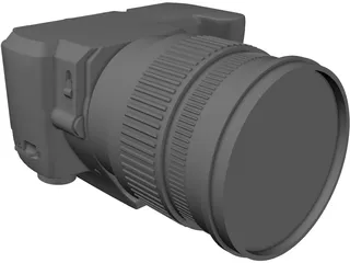 Sony A44 Digital Camera 3D Model