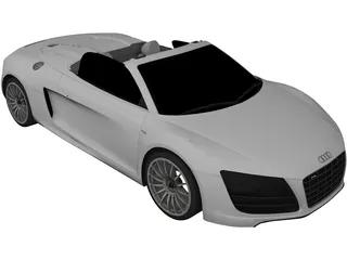 Audi R8 5.2 FSI Spider 3D Model