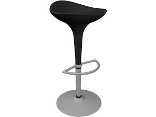 High Barstool 3D Model