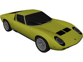 Lamborghini Miura P400 3D Model