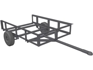 Trailer Utility 4x6 3D Model