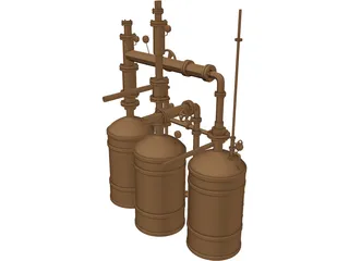 Fluid Transfer System 3D Model