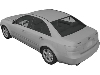 Hyundai Sonata (2007) 3D Model