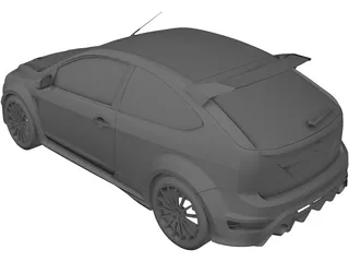 Ford Focus RS (2009) 3D Model