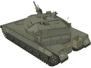 Merkava MK4 3D Model