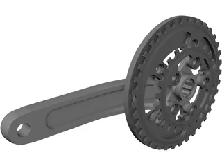 Race Face Turbine Right Crank 3D Model