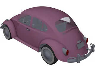 Volkswagen Beetle (1963) 3D Model