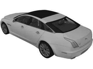 Jaguar XJ (2010) 3D Model