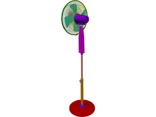 Leggy Fan 3D Model