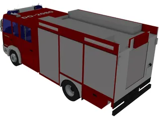 LF 16/12 Germany Firetruck 3D Model