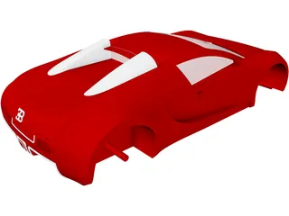 Bugatti Veyron Body 3D Model