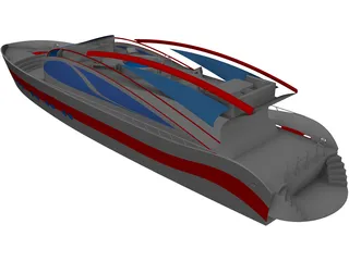 Super Yacht 34M 3D Model