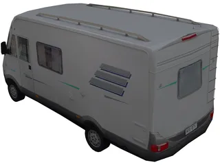 Mini-Bus 3D Model