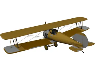 Biplane 3D Model